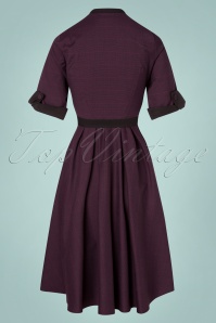 Miss Candyfloss - TopVintage exclusive ~ 50s Lea Dora Swing Dress in Purple 4