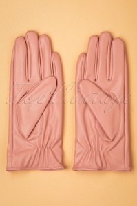 Unique Vintage - Kunstlederen handschoenen met strik in matroze 3
