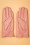 Unique Vintage - 50s Faux Leather Bow Gloves in Matte Pink 3