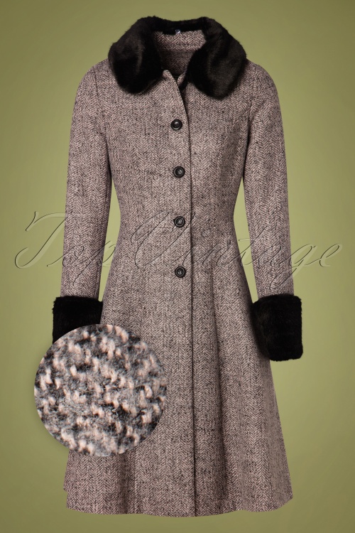 Vixen - Louisa May Coat in Stein