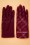 Unique Vintage - Buckle Gloves Années 50 en Brun à Carreaux