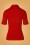 Vixen - 50s Rosy Cheeks Keyhole Top in Lipstick Red 3