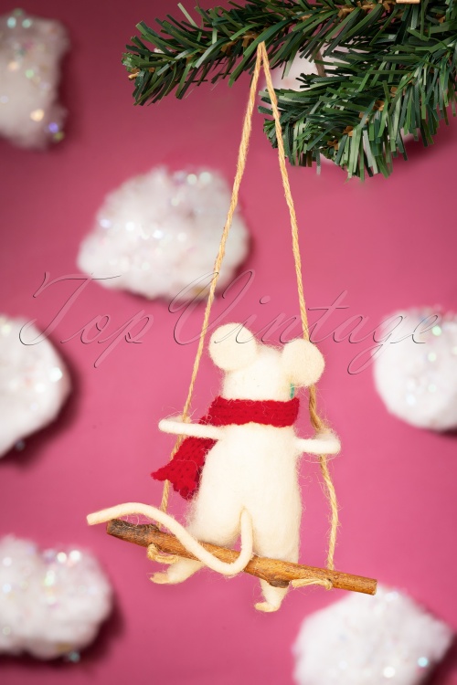 Sass & Belle - Swinging Mouse Hanging Decoration 2