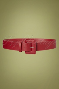 Collectif Clothing - Tisha Belt Années 50 en Rouge