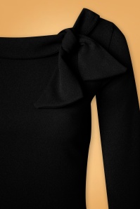 Vintage Chic for Topvintage - 50s Belle Bow Top in Black 3