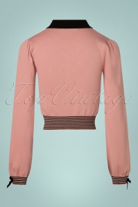 Collectif Clothing - 50s Maeve Jumper in Dusty Pink 4