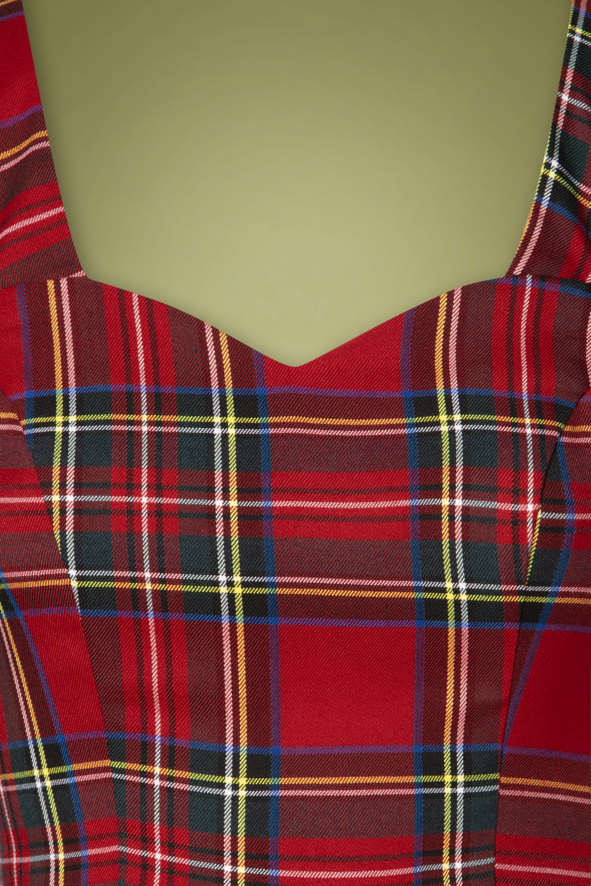 Banned Retro - Tartan Girl swingjurk in rood 3