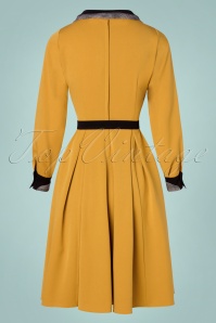 Miss Candyfloss - TopVintage exclusive ~ 50s Satine Swing Dress in Mustard 2