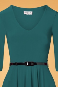 Vintage Chic for Topvintage - 50s Cora Swing Dress in Teal 3