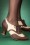 Botines Zapato Oxford de los años 50 Patricia en marrón y crema