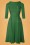 Unique Vintage - 50s Nicola Swing Dress in Emerald Green 2