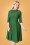 Unique Vintage - 50s Nicola Swing Dress in Emerald Green