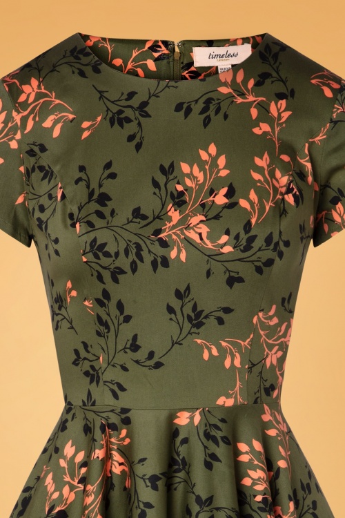 Sheen 34915 Swingdress Leila Green Leafes 20200615 004V