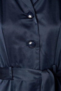 Collectif Clothing - Nala Coat Années 40 en Bleu Marine 4