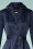 Collectif Clothing - Nala Coat Années 40 en Bleu Marine 3