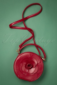 Lulu Hun - 50s Flora Rose Bag in Red 2