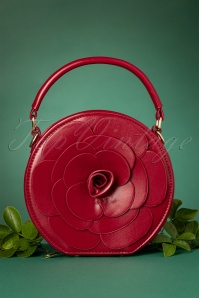 Lulu Hun - Flora Rose Bag Années 50 en Rouge