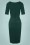 Collectif ♥ Topvintage - Trixie Pencil Dress Années 50 en Vert Canard 5