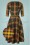 Collectif ♥ Topvintage - Suzanne Valley Check Swing-Kleid in Multi 2