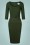 Collectif ♥ Topvintage - 50s Katya Pencil Dress in Forest Green 2