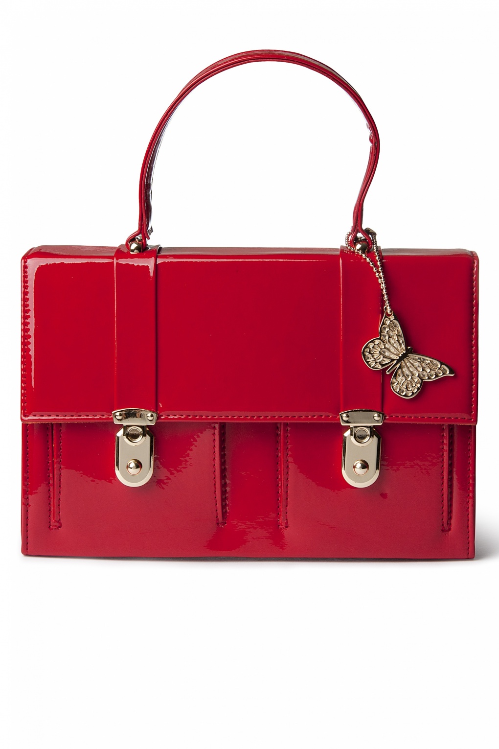 60s Lipstick Red patent leather handbag