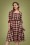 Collectif Clothing - Linette McKenzie Check Swing Dress Années 50 en Multi