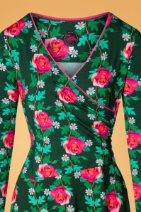 Tante Betsy - 60s Tango Takkie Rose Dress in Green 3