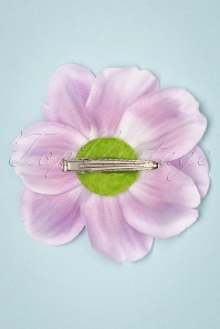 Lady Luck's Boutique - 50s Lovely Anemone Hair Clip in Lilac 2