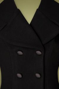 Collectif Clothing - 50s Eileean Coat in Black 5