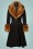 Collectif Clothing - 40s Jackie Princess Coat in Black 2