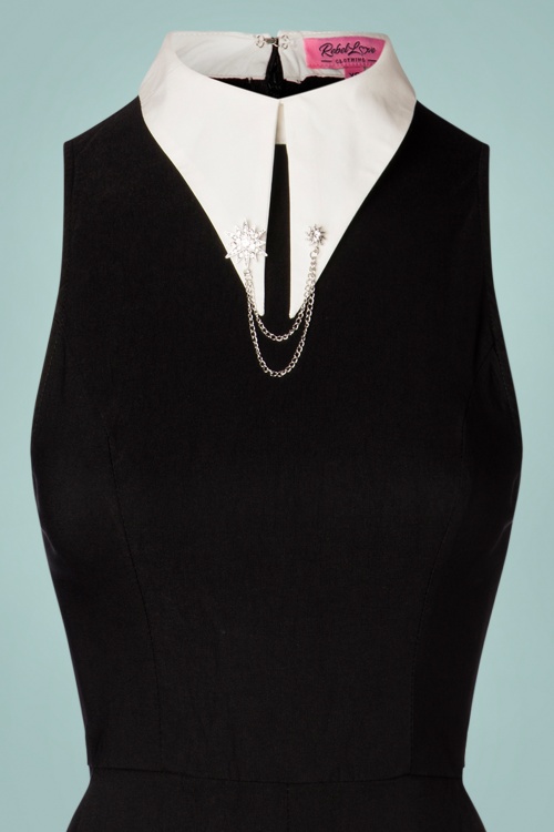 Rebel Love Clothing - Head Mistress jumpsuit in zwart 2