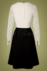 Vive Maria - 50s Gigi Lace Dress in Black and Ivory 4