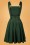 Collectif Clothing - Kayden Overalls Swing Dress Années 50 en Vert Foncé 2