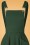 Collectif Clothing - Kayden Overalls Swing Dress Années 50 en Vert Foncé 3