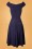 Vintage Chic for Topvintage - 50s Merle Glitter Swing Dress in Navy 3