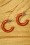 Splendette - TopVintage Exclusive ~ Golden Fakelite Carved Hoop Earrings Années 30 en Ambre 2