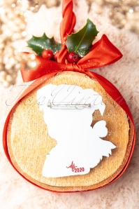 Daisy Jean - Holly The Christmas Puppy Brooch in Cream 2