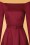 Collectif Clothing - 50s Meg Plain Swing Dress in Wine 3