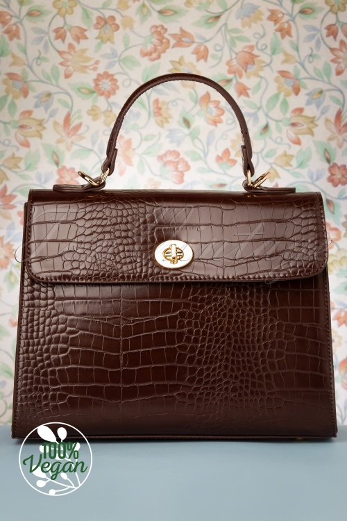 Charlie Stone - 50s Versailles Handbag in Black