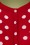 Mak Sweater - 50s Dotty Cardigan in Lipstick Red 3
