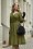 Miss Candyfloss - Mathilda-Gia Swing Dress Années 40 en Vert Irlandais