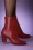 Topvintage Boutique Collection - 40s Former Times Leather Booties in Passion Red