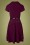 Vintage Chic for Topvintage - Gianna swing jurk in bessen paars 4