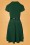 Vintage Chic for Topvintage - Gianna swing jurk in bosgroen 4
