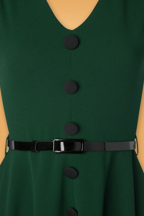 Vintage Chic for Topvintage - 50s Gianna Swing Dress in Forest Green 3