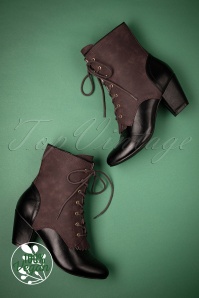 B.A.I.T. - 40s Humble Ankle Booties in Black and Brown 2