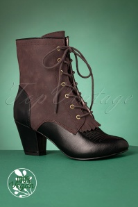 B.A.I.T. - 40s Humble Ankle Booties in Black and Brown