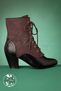 B.A.I.T. - 40s Humble Ankle Booties in Black and Brown 4