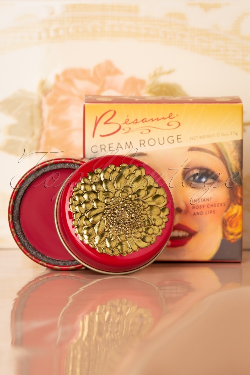 Bésame Cosmetics - Crimson Cream Rouge & Lip Colour