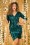 Vintage Chic 35337 Saskia Sequin Pencil Dress Green Velvet 20201014 040MW